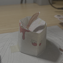 Cup With Churro. Arts, Crafts, Events, Traditional illustration, Paper Craft, Stationer, and Design project by susanahd56_1 - 12.05.2025