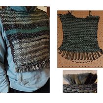 tejido de prenda en telar manual y experimentación con tensiones de trama y urdiembre. Un proyecto de Artesanía, Diseño, Diseño de moda, Tejido, Costura, Telar y Diseño textil de Bea Diaz Ruggiero - 07.12.2025