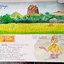 Viaggio in Sri Lanka (primi schizzi e Lion Rock) Ein Projekt aus dem Bereich Traditionelle Illustration, Architektonische Illustration, Aquarellmalerei und Sketchbook von Simona Cappiello - 09.12.2025