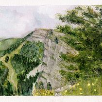 Falaise du Mont d'Or (France) à l"aquarelle. Un progetto di Belle arti, Pittura e Pittura ad acquerello di p_m_guinchard - 13.12.2025