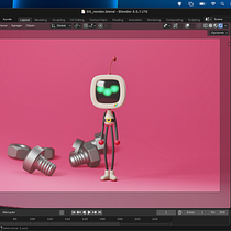 Robot Blender. Character Design, Product Design, Motion Graphics, and 3D Modeling project by humo.sc - 12.13.2025