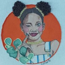Chica moñetes. Un projet de Peinture, Aquarelle, Broderie , et Design textile de Esther Amorós - 14.12.2025