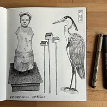 Zeichenheft zur Sammlung illustrierter Ideen. Un proyecto de Dibujo y Sketchbook de Anke Weber - 15.12.2025