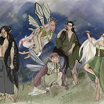 The Elf Family. Animation, Character Design, Traditional illustration, Video Games, and Game Design project by Klara Simonyan - 12.16.2025