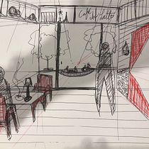 Study Cafe . % Sophia Beltran Puig De Cortes tarafından hazırlanan Mimarlık, Mimari İllüstras, Ve on projesi - 12.20.2025