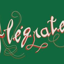 Tarjeta para saludos de Navidad. Lettering, H, e Lettering projeto de Gloria Candioti - 20.12.2025