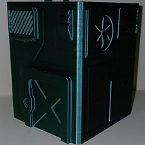 Bunker Portalápices. 3D, 3D Design, Product Design, 3D Modeling & Industrial Design project by Erick Villegas - 12.21.2025