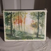 Watercolor dreamy forest Ein Projekt aus dem Bereich Malerei und Aquarellmalerei von Annika Aasav - 21.12.2025