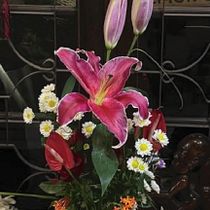 Tropical Garden Vertical Bouquet. Decoration, DIY, Floral, and Plant Design project by Debrina Darmadi - 12.22.2025