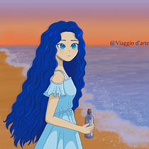  El llamado del mar. Character Design, Comic, Digital Illustration, Traditional illustration, and Manga project by Mishel Gallego Grisales - 12.23.2025