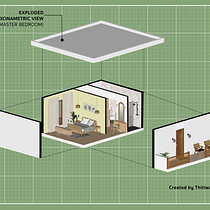 1 story unit Sketchup. Architecture, ArchVIZ, Digital Architecture, Interior Design, and Spatial Design project by Thitiwat Sonamai - 12.23.2025