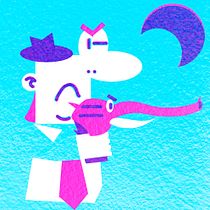 "Elephant Gun", falsa risografía. Un progetto di Disegno, Illustrazione digitale, Illustrazione tradizionale, Disegno digitale, Graphic design, Comunicazione, Character design e Creatività di Carlos Alexis Ramírez Solís - 24.12.2025