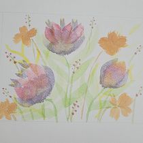 Composición floral en acuarela Ein Projekt aus dem Bereich Botanische Illustration, Bildende Künste, Traditionelle Illustration, Naturalistische Illustration, Malerei und Aquarellmalerei von Viviana Rojas Moreno - 27.12.2025