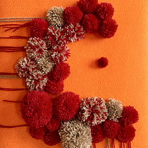 Pompom Euphoria — Textile art project. Arts, Crafts, Decoration, DIY, and Textile Design project by Aneliya Mukhamedkarimova - 12.27.2025