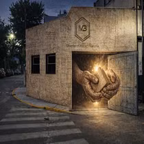 MB M a k e r Estudio - Mural. Interior Architecture, Interior Decoration, Interior Design, Architecture, ArchVIZ, Woodworking, Arts, Crafts, and Decoration project by Martin Biancalana - 12.28.2025