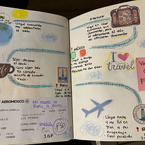 VIAJAR CON FE. Creative Writing, Sketchbook, Narrative, Non-Fiction Writing, and Mindfulness project by Karla Barajas - 12.29.2025