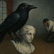 Corto IA: El cuervo, Edgar Allan Poe. 3D, Motion Design with AI, AI Animation, AI Content Creation, AI Design, Film, Video, TV, Filmmaking, Motion Graphics, Photo, Video Editing with AI, Video Editing, and Video Generation project by Adrian - 12.29.2025