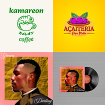 Primeiros projetos de design.. Un projet de Br, ing et identité, Design , Création de logos , et Design graphique de Thales Araújo - 02.01.2026