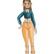 Girl. Artistic Drawing, Character Design, Drawing, Narrative, Sketching, Stor, board, Stor, and telling project by rolkova_zuzi - 01.02.2026