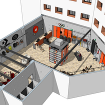 TIENDA DE MODA, DEPORTE Y COMPLEMENTOS PARA LA MUJER. Interior Architecture, 3D Design, Interior Design, Interior Decoration, and 3D Modeling project by Rafael Vega Acero - 01.03.2026