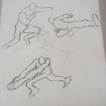 DIBUJO DE POSES DINAMICAS EN MOVIMIENTO. Fine Arts, Drawing, Pencil Drawing, Realistic Drawing, Figure Drawing, and Sketching project by Maxim2005 El Dragonbolliano - 01.03.2026