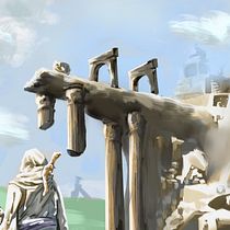 Ruinas antigas . Digital Illustration, Video Games, Concept Art, and Game Design project by giulianodelimagontijo - 01.04.2026