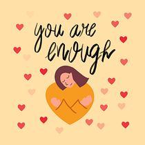 You are enough. Calligraph, Digital Lettering & Instagram project by kamaqbyj - 01.04.2026
