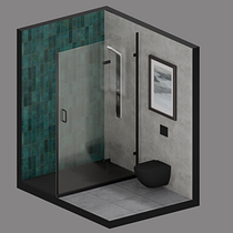 ISOMETRICO DE BAÑO. Architecture, Digital Architecture, Interior Architecture, and ArchVIZ project by mvelazquezmitre - 01.06.2026