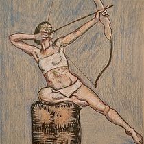 Shooting the stars. Drawing, Figure Drawing, Fine Arts, Sketchbook, and Sketching project by Gokhan Solak - 01.06.2026