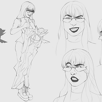 Protecto del cusro de Concept Art. Lacrimosa.. Character Design, Concept Art, Digital Drawing, Digital Illustration, Digital Painting, and Traditional illustration project by Atzin Luna - 01.07.2026