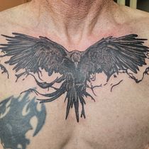 Raven. Tattoo Design project by Amy Asche - 01.09.2026