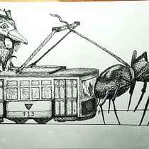 Se i tram andassero a ragni . Menggambar, Gambar Pensil, Menggambar Artistik, Gambar Realistis, Ilustrasi tradisional & Ilustrasi Tinta proyek oleh giovza - 01.11.2026