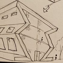 Museum building . Arquitetura, Desenho, Sketchbook, e Esboçado projeto de Oleg Glinskiy - 12.01.2026