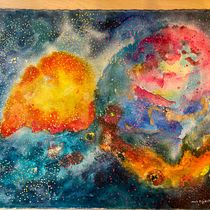 galaxy. Un projet de Beaux Arts, Peinture, Illustration traditionnelle , et Aquarelle de Monika Dlugosch - 14.01.2026