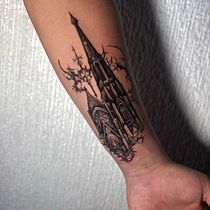 Capilla gótica . Drawing, Traditional illustration, and Tattoo Design project by Rich Numen - 01.15.2026