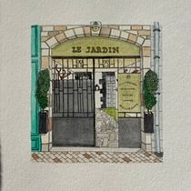 Le Jardin, Granville. Architectural Illustration, Drawing, Painting, and Watercolor Painting project by charlotte_hervo - 01.15.2026