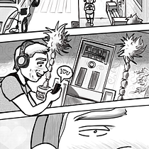 Process of my first comic page. Comic, Creative Writing, Digital Drawing, Drawing, Fiction Writing, Ink Illustration, Narrative, Pencil Drawing, Stor, board, Stor, telling, and Traditional illustration project by Lionel Bethancourt - 01.16.2026