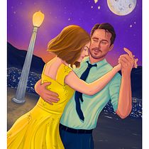 -Los amores y sus vidas- Ilustración animada inspirada en Lalaland. Un proyecto de Dibujo digital, Ilustración tradicional e Ilustración digital de Mateo Clavijo M - 16.01.2026