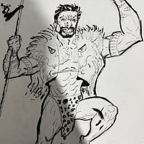 Kraven Proyecto Final - Francisco Vitta. Un proyecto de Cómic, Dibujo a lápiz, Diseño de personajes, Ilustración tradicional y Dibujo anatómico de Francisco Vitta - 20.01.2026