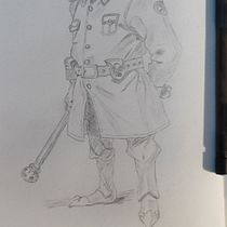 Goblin guard . Character Design, Concept Art, Traditional illustration, Sketchbook, and Pencil Drawing project by latchyo - 01.20.2026