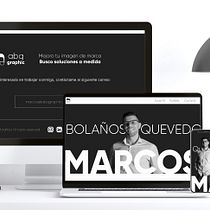 Portfolio web - abq graphic. CSS, Web Development, Web Design, HTML, JavaScript, Digital Product Design, and Programming project by Marcos Bolaños Quevedo - 01.20.2026