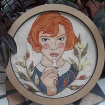 Gambito Dama. Un projet de Peinture, Aquarelle, Broderie , et Design textile de Gabriela Bejarano Cruz - 22.01.2026
