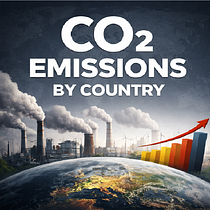 CO2 Emissions by Country. Information Design, Interactive Design & Infographics project by khansarwat360 - 01.23.2026