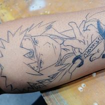 Black clover . Digital Drawing, Digital Illustration, Drawing, Traditional illustration, and Tattoo Design project by EdgarEernesto Gallo Arriaga - 01.23.2026