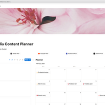 Notion planner. Communication, Content Marketing, Digital Marketing, Growth Marketing, and Social Media project by Shearlly Guillén Urrutia - 01.24.2026