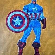 Captain America. Comic, Character Design, Traditional illustration, Painting, Acr, and lic Painting project by Ingo Bothmann - 01.25.2026