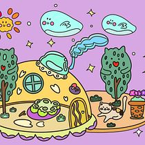 kawaii world design into a coloring pages . Character Design, Digital Illustration, and Manga project by MiamMiam Wang - 01.28.2026