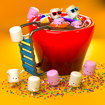 Choco Party de Malvi. 3D, 3D Design, and 3D Modeling project by Omar JC Ambriz - 01.28.2026