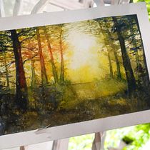 Dreamy Watercolor Landscapes Ein Projekt aus dem Bereich Malerei und Aquarellmalerei von Nabila Hasna - 29.01.2026