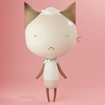 Sailor Cat. 3D Modeling, Character Design, Digital Illustration, Traditional illustration, and Manga project by katemcq_mtl - 02.01.2026